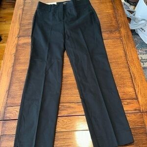 NWT Ann Taylor Black cropped leg tuxedo pant size tall two